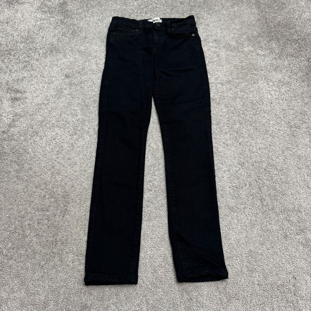 PAIGE Verdugo Ultra Skinny Jeans Women 25 Black Dahlia Mid Rise Stretch Casual